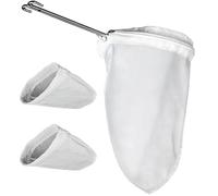 Panier filtrant en métal antirouille et passoires à filet fin pour thés à bulles, mélanges de café - Infuseur à thé à café réutilisable facile à nettoyer avec filtrant en filet