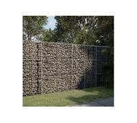 Panier gabion avec couvercle 200x100x150 cm fer galvanisé, mur en gabion, mur de soutènement en gabion, clôture en 3295214