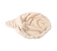 Panier Hamac Rond pour Chatons, Rechange Peluche, 47x36 CM | Nid Profond, Fixation Suspendue, Acier et Polaire, pour Tour de Chatons à Maison, Marron