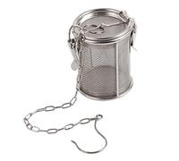 Panier inox 304 pour th¨¦i¨¨re boule ¨¤ th¨¦ filtre ¨¦pices 8x10cm. Adaptateur araign¨¦e avec cha?ne crochet. 4 tailles disponibles. Compatible tous r¨¦cipients. Utilisation cuisine th¨¦ et ¨¦pices.