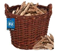 Panier - KOTARBAU - Panier rond Ø 30 cm - Osier naturel - Brun - Intérieur/Extérieur