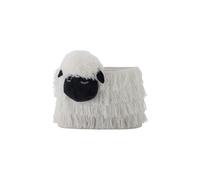Panier L40xH30xW25 cm en polyester blanc Dolly