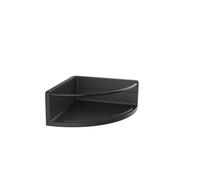 Panier mural d'angle rond emco avec fixation cachée, hauteur 75mm, dimension de langle 175mm, 434513301, Couleur: Noir