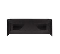 Panier Noir à Pellets Double, Braséro Intérieur/Extérieur | Panier Brûleur à Granulés de Bois, Longueur 60 cm, Profondeur 23 cm, Hauteur 20 cm