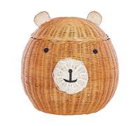Panier Ours Rangement Tissage en Rotin Naturel Sambur