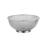 Panier passoire en acier 304 26 cm | Micro-trous denses de 1 mm, drainage rapide, conserve les petits grains, pas d'encrassement, idéal pour le lavage du riz (26