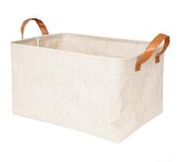 Panier pliable en chanvre de grande capacité - Panier de rangement tissé | Panier de rangement pliable en chanvre tissé avec doublure résistante à l'eau, polyvalent pour la maison.