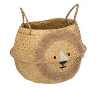 Atmosphera - Panier Lion en Roseau D35cm