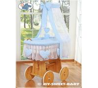 Panier pour bébé avec baldaquin - Amelie bleu