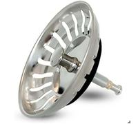 Panier Pour Bonde d'Évier de Cuisine Avec goupille réglable Crépine Universelle Acier Inoxydable, Bouchon Panier Pop-Up La