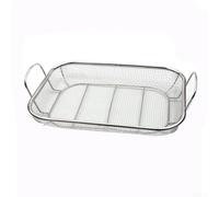 Panier pour gril Carré 304 pour Légumes Viandes Panier pour gril(cleaning brush)