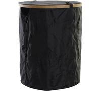 Panier pour linge sale DKD Home Decor Noir Eg Feutre (44 x 44 x 57 cm)