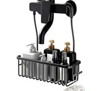 Panier Pour Salle De Bain, Sans Perçage, Support Métallique Robuste, C | Panier De Rangement De Salle De Bain, Bac De Rangement Pour La Maison, Dortoir, Hôtel, Toilettes, Shampoing, Revitalisant, Sa
