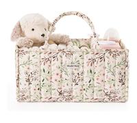 Panier Rangement Bébé Motif Pâquerette, Organiseur Couches Table à Langer, Rangement Couches & Lingettes, Cadeau Fête SET DE SOIN
