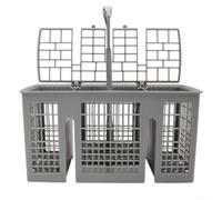 Panier Rangement Couverts Compatible pour siemens pour neff Panier | Dimensions précises 22.8x9x11.7cm, couleur gris, incluse dans la mesure