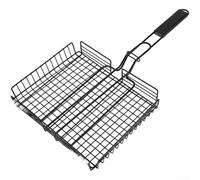 Panier rectangulaire pour barbecue en acier inoxydable 304, passe au lave-vaisselle (couleur primaire)