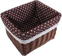 Panier rond en fibres naturelles, fabriqué à la main, idéal pour ranger et organiser des objets sur des étagères, ainsi que pour le linge, dans la chambre, le salon ou la chambre d'enfant