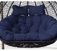 Panier suspendu double pour balancelle de 152,4 x 109,2 cm, imperméable et amovible pour hamac 2 places épais de rechange avec coussin pour extérieur, terrasse et jardin