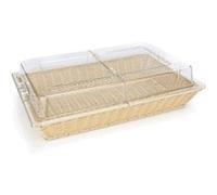 Panier Système GN en Polypropylène H 140 mm Was Germany Beige G