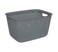 Panier ""Tila"" 17L gris en plastique