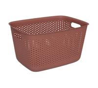 Panier ""Tila"" 17L sienne en plastique