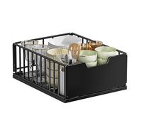 PANIER TIROIR POUR MEUBLE DE CUISINE,PROMI Organiseur D\'armoire Extractible,tiroirs de rangement extensibles,40x30x18CM,blanc