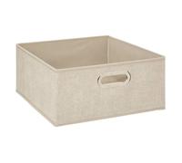 Panier tissu 31x15cm ""Mix N' Modul"" beige chiné - 5five