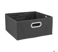5five - panier tissu 31x15cm mix n modul gris anthracite