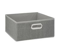 Panier tissu 31x15cm ""Mix N' Modul"" gris clair chiné - 5five