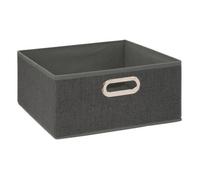 Panier tissu 31x15cm ""Mix N' Modul"" gris foncé chiné - 5 five simply smart