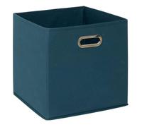 Panier tissu 31x31cm ""Mix N' Modul"" bleu pétrole - 5five
