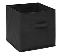 Panier tissu 31x31cm ""Mix N' Modul"" gris anthracite - 5 five simply smart