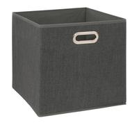 JJA Panier tissu Mix N' Modul pliable 31 x 31 cm gris foncé chiné