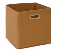 Panier tissu 31x31cm ""Mix N' Modul"" jaune moutarde - 5five