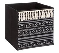 Paris Prix Boîte de rangement motif ethnique avec pompons - 31 x 31 cm