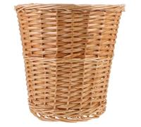 Panier Tressé à Main en Osier, Corbeille Poubelle Élégante pour Bureau | Style et Vintage, Format Léger, Aéré et Facile à Déplacer, Près du Bureau Petits Jouets