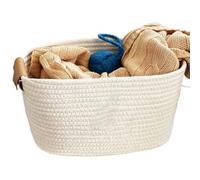 Panier tressé cube décoratif avec poignées | Panier tressé à carreaux pour maison, salon, bibliothèque, chambre à coucher, buanderie, douche, serviettes, vêtements