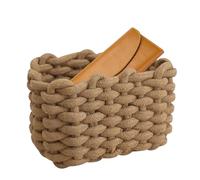 Panier Tressé,Panier En Coton Doux | Organisateur de Vêtements et Boîte de Rangement pour Maison pour Linge, Fruits, Chambre d', Salon, Salle de Bain, Manger