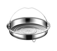 Panier vapeur en acier inoxydable 304 avec poignée, grille de cuisson à la vapeur qui offre un nettoyage facile et une répartition efficace de la chaleur (L)