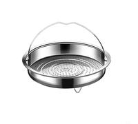 Panier vapeur en acier inoxydable 304 avec poignée, grille de cuisson à la vapeur qui offre un nettoyage facile et une répartition efficace de la chaleur (S)