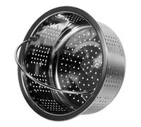 Panier Vapeur en Acier Inoxydable 304 pour Cuiseur de Riz et Vapeur | Argenté, Solide et Rigide, Facile à Nettoyer, pour Patates Douces et Poisson Cuisine ou Restaurant
