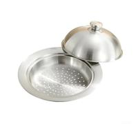 Panier vapeur en acier inoxydable 304 pour wok et casserole - Insert pliable pour grille vapeur 27,5 cm