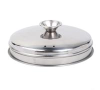 Panier vapeur en acier inoxydable avec poignées pour légumes, fruits de mer, riz et raviolis 304 de qualité alimentaire - 16 cm