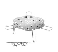 Panier vapeur en acier inoxydable - Étagère à panier pliable - Insert de cuisine avec poignées - Organisateur de cuisine - Accessoire de cuisine - Panier multifonction pour cuire à la vapeur des