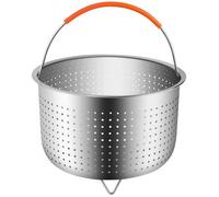 Panier Vapeur Inox 304 - Avec Poignée Silicone - Pour Cocotte-Minute, Rizière & Autocuiseur - Cuisson Saine