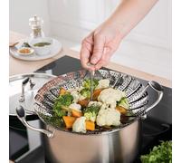 Panier vapeur inox marguerite pliable 28 cm Mathon