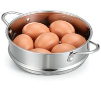 Panier vapeur inox Panier de cuisson vapeur - 16 cm - Double poignée - Pour raviolis et petits pains vapeur