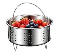 Panier vapeur pour cocotte minute grille vapeur avec poignée | Panier vapeur multifonction pour petits pains, boulettes, œufs, fruits de mer, légumes, brocoli, cuisine familiale
