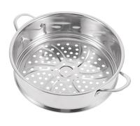 Panier Vapeur Rond en Acier Inoxydable à Double Poignée, 20 CM | Cuisson Rapide, Bord Bien Étanche et Trous Répartis, Cuisine Domestique et Restaurant