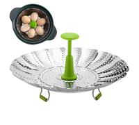 Panier Vapeur Support Pliant en Acier Inoxydable pour Cuisson à la Vapeur